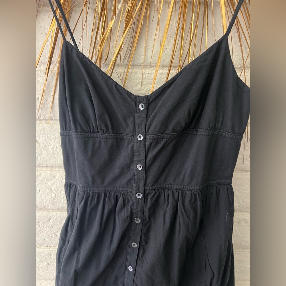 James Perse Black Button-Down Midi Dress - Picture 2 of 5